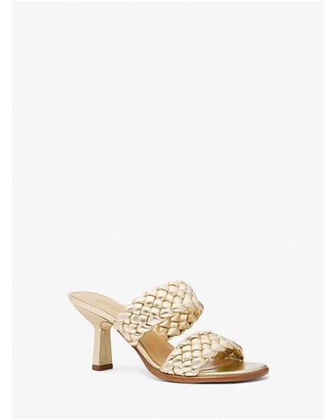 Michael Kors Nadia Metallic Braided Mule 